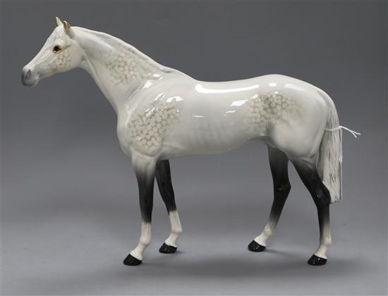 A Beswick grey horse height 28cm